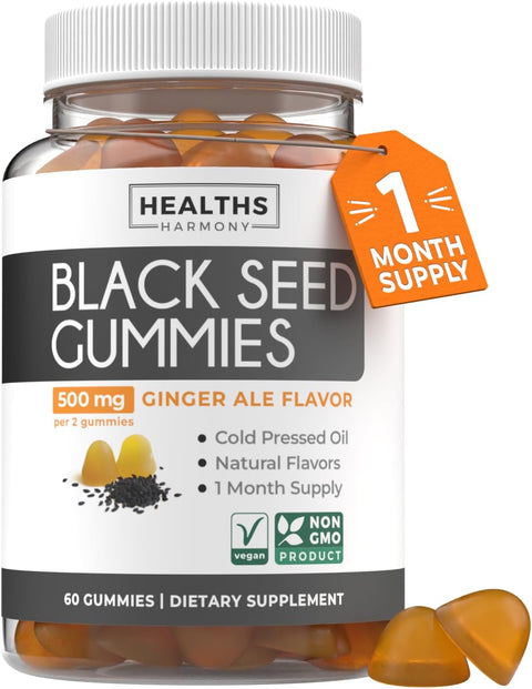 Blackseed Gummies, Ginger Ale