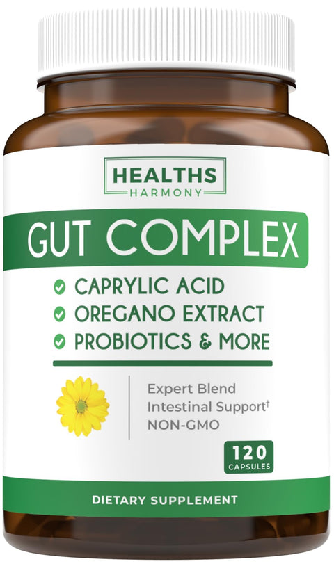 Gut Complex with Caprylic Acid, Oregano Leaf, Probiotics Capsules