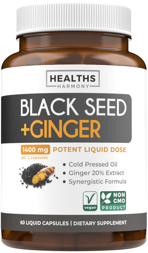 Black Seed Oil + Ginger Liquid Capsules